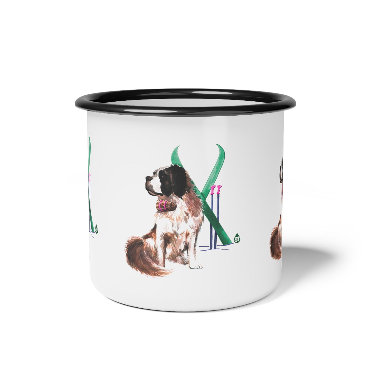 Snow Dog Enamel Camp Cup