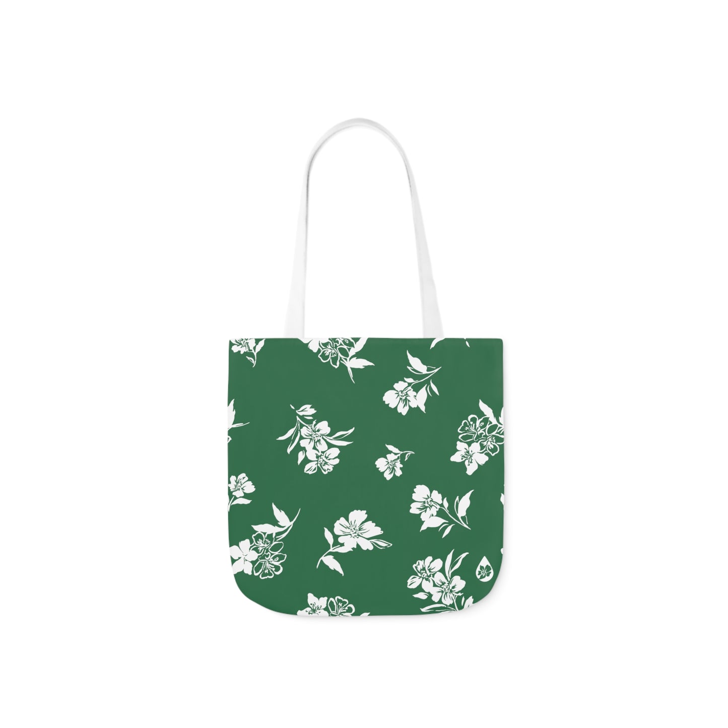 Inky Floral Canvas Tote Bag