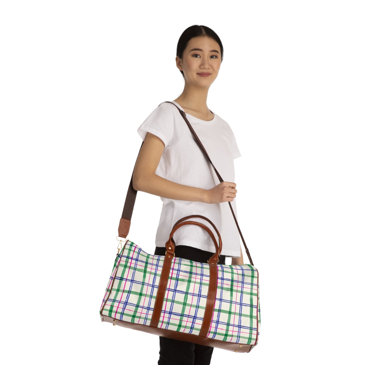 Alpine Plaid Waterproof Travel Bag