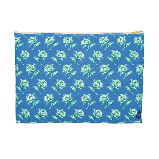 Watercolor Woodblock Zip Pouch