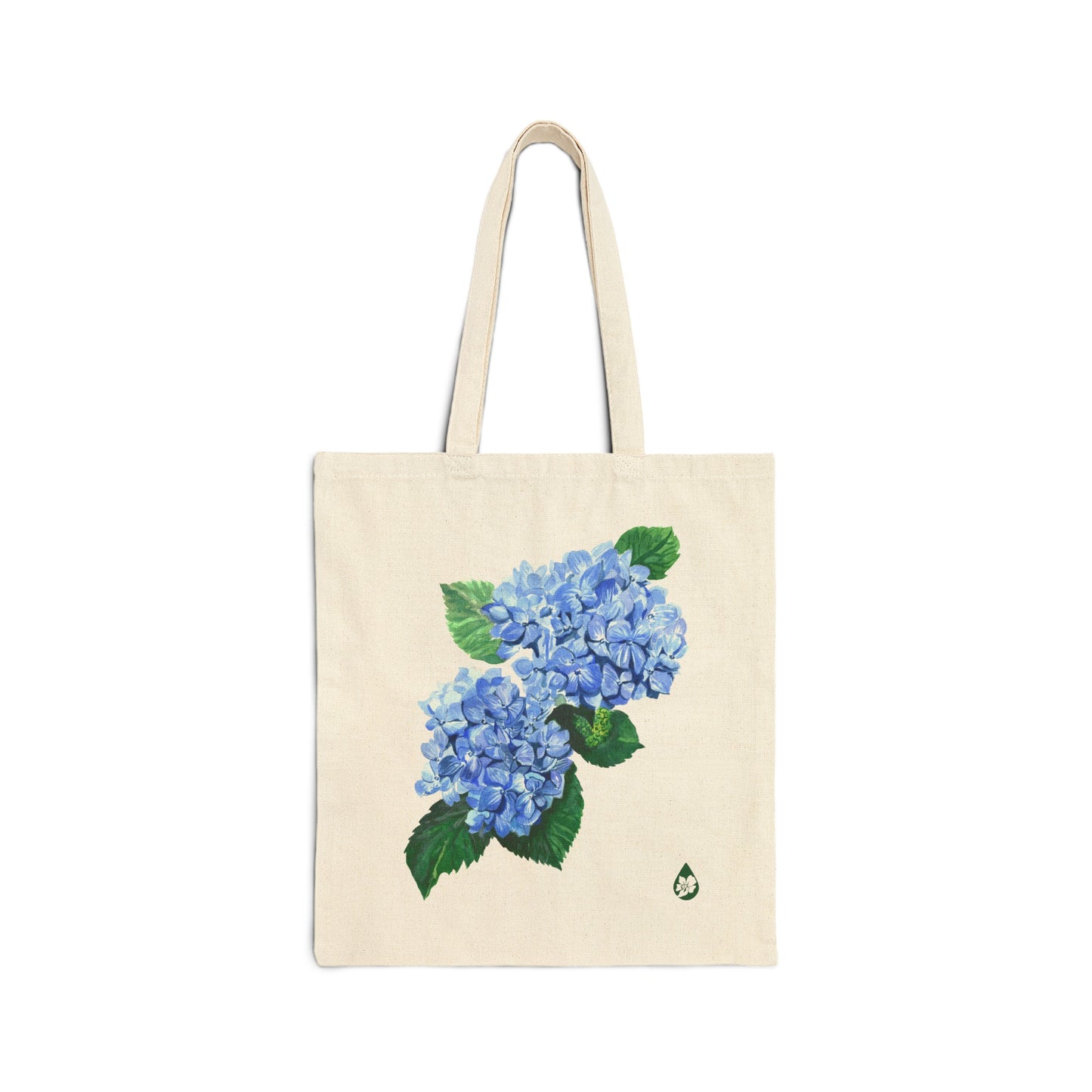 Botanical Hydrangea Canvas Tote Bag