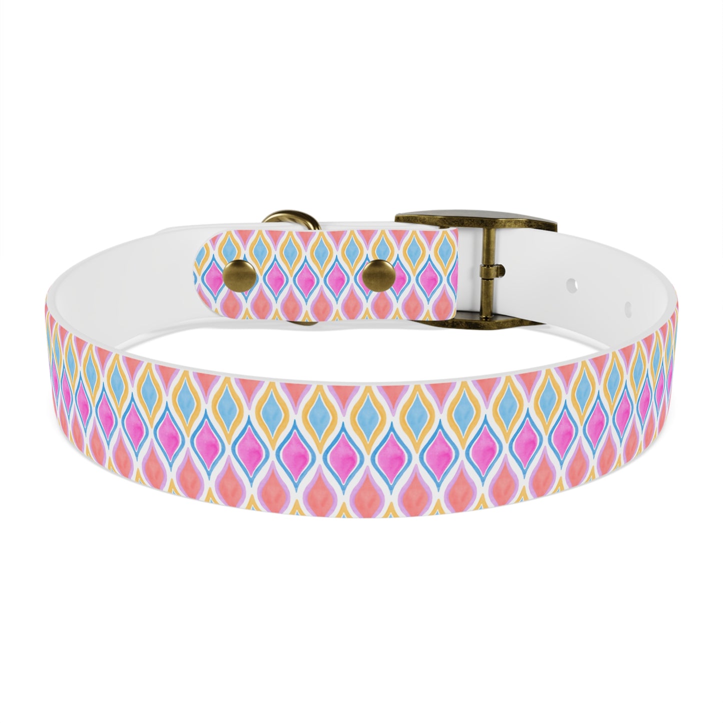 Painted Geo Dog Collar