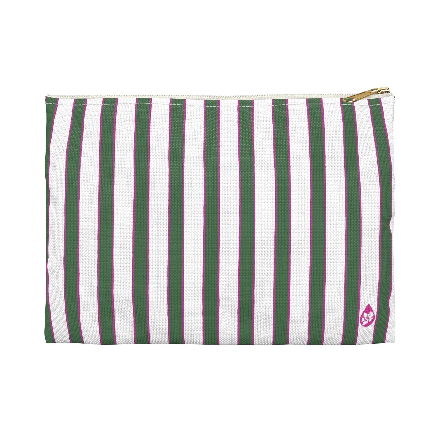 Prep Stripe Zip Pouch