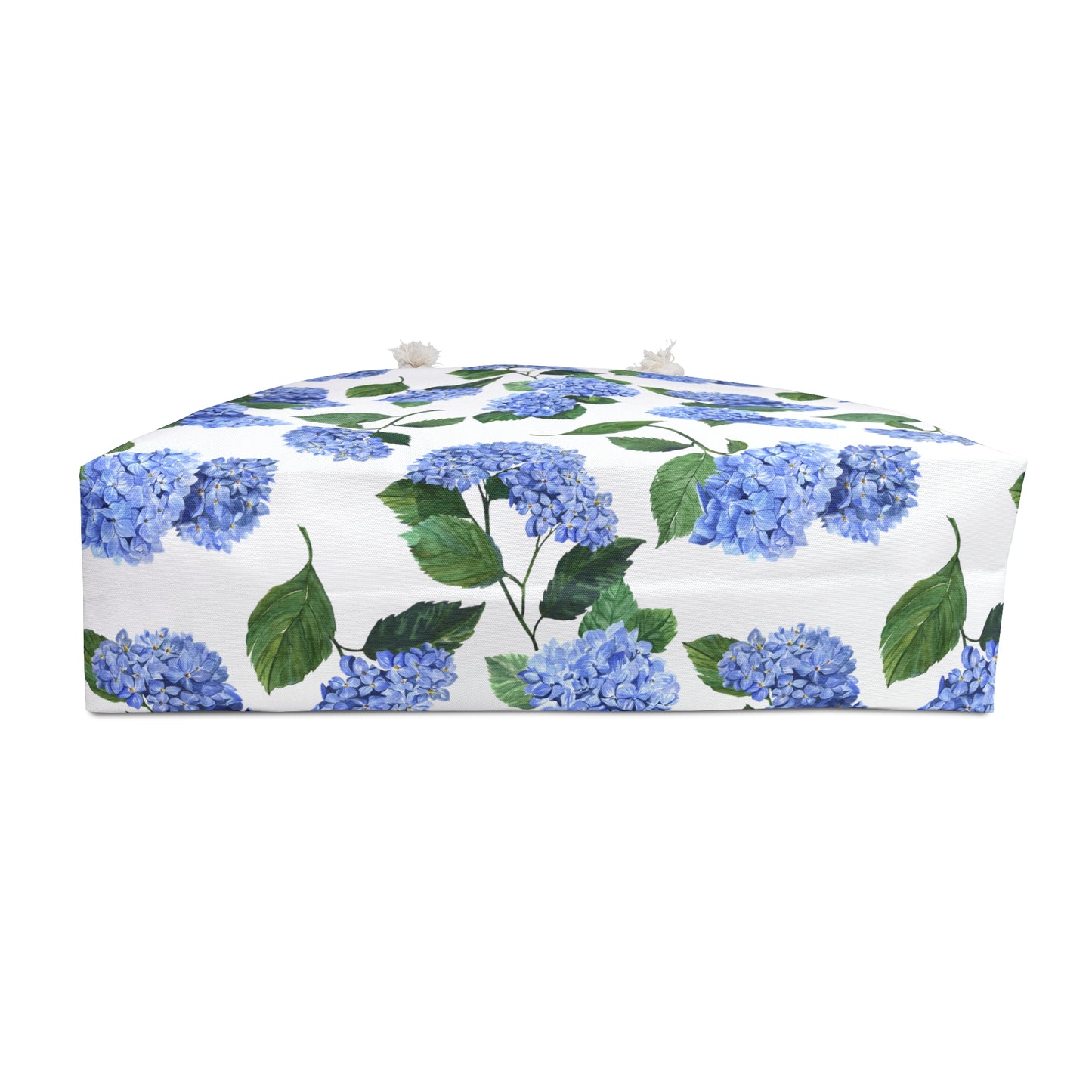 Hydrangea patterned Beach Weekender Bag Bottom View