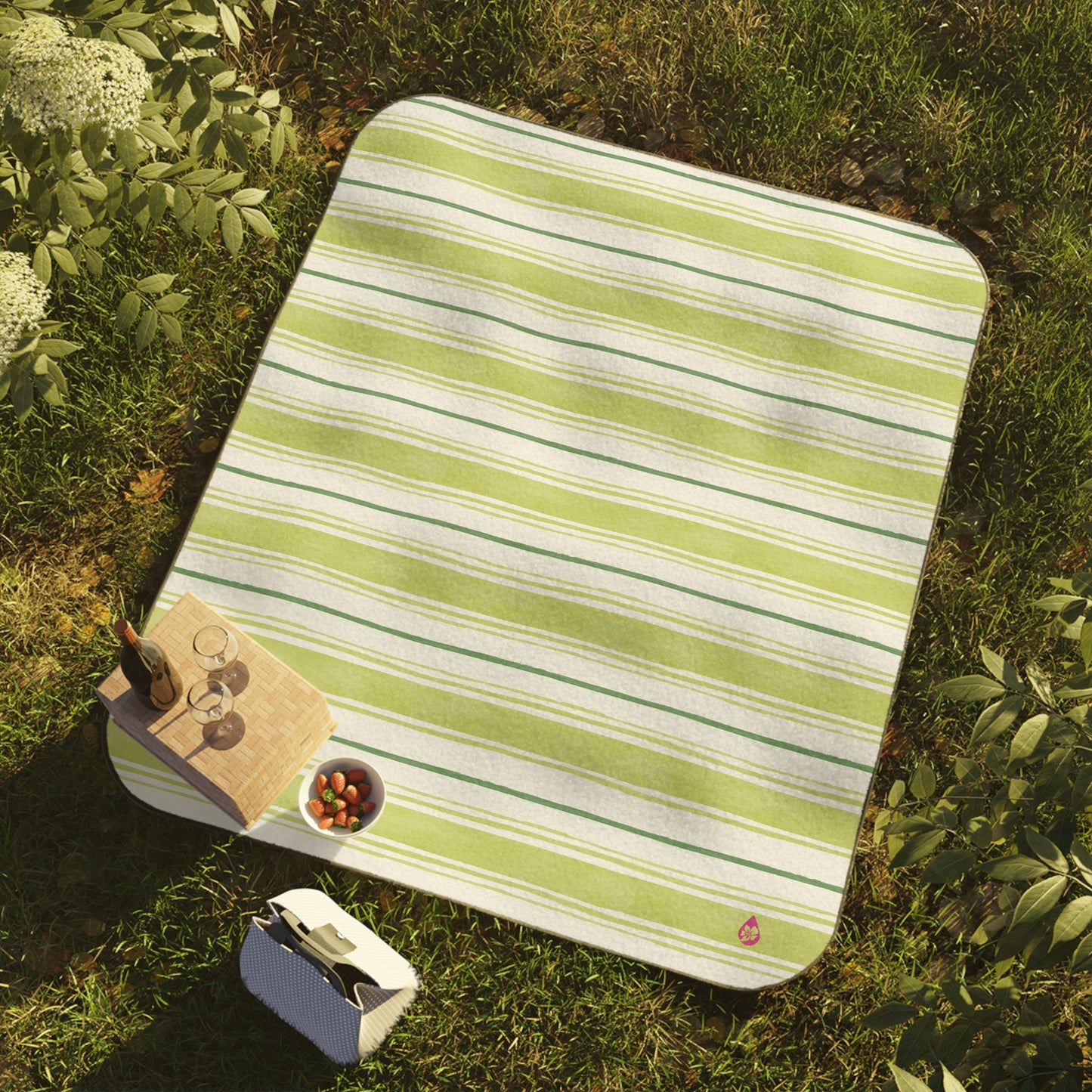 Painterly Stripe Picnic Blanket