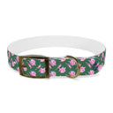Watercolor Woodblock Dog Collar