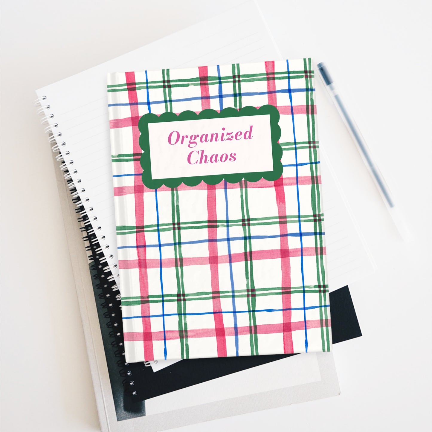 Alpine Plaid Hardcover Journal