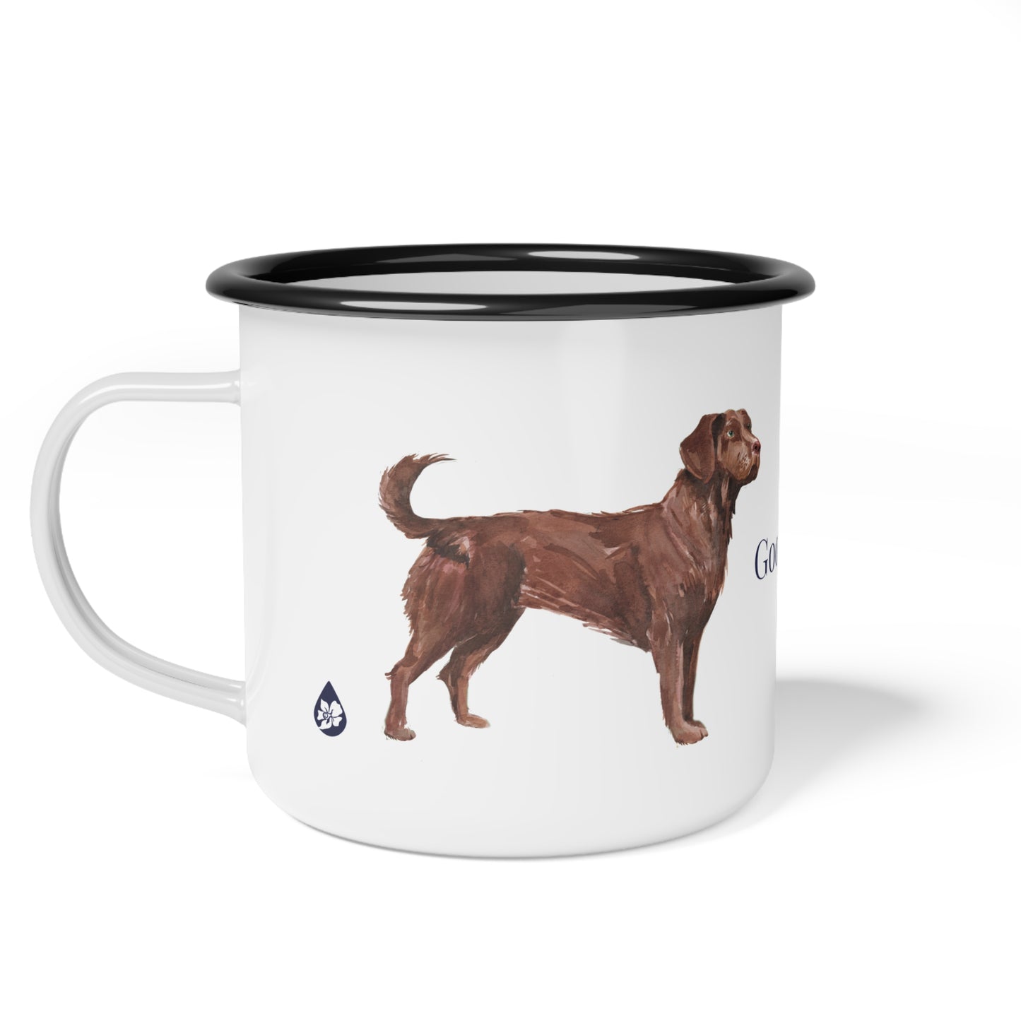Fall Good Dog Enamel Camp Cup