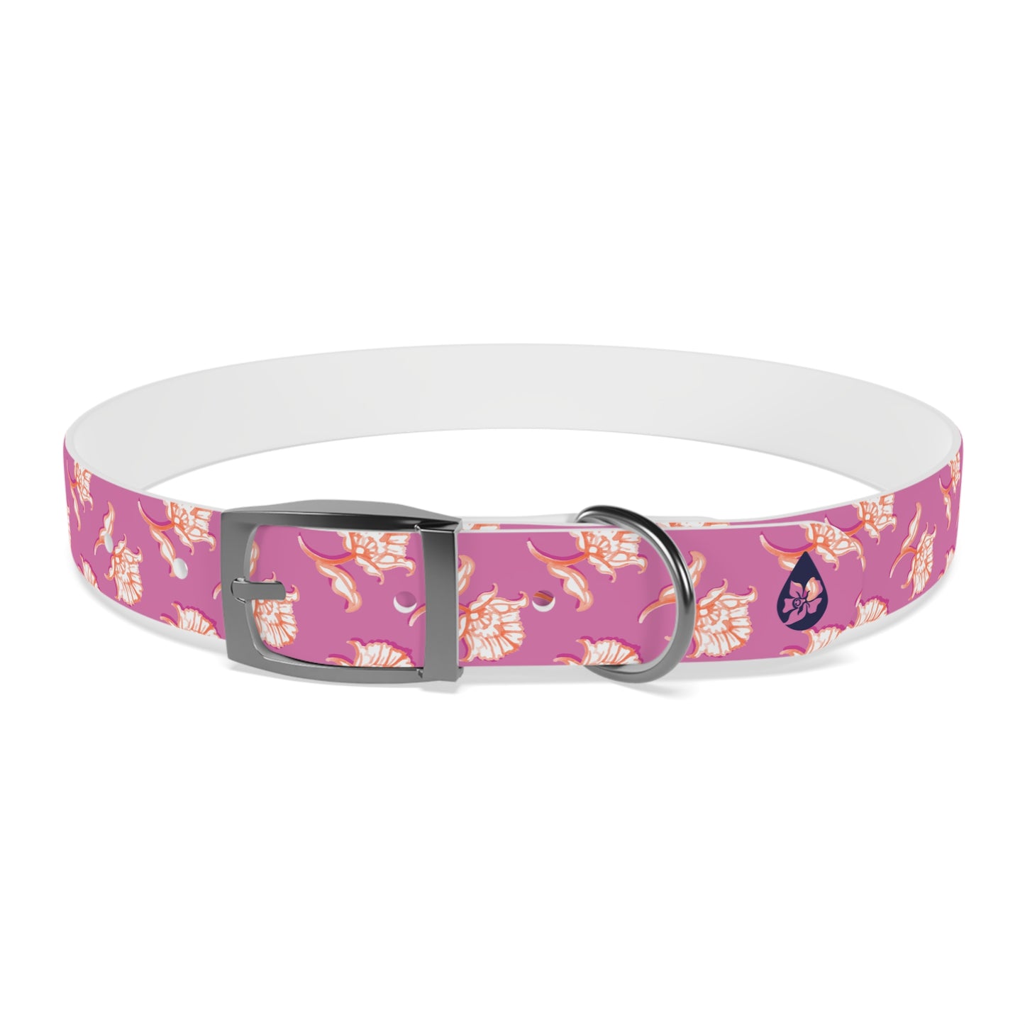 Watercolor Woodblock Dog Collar
