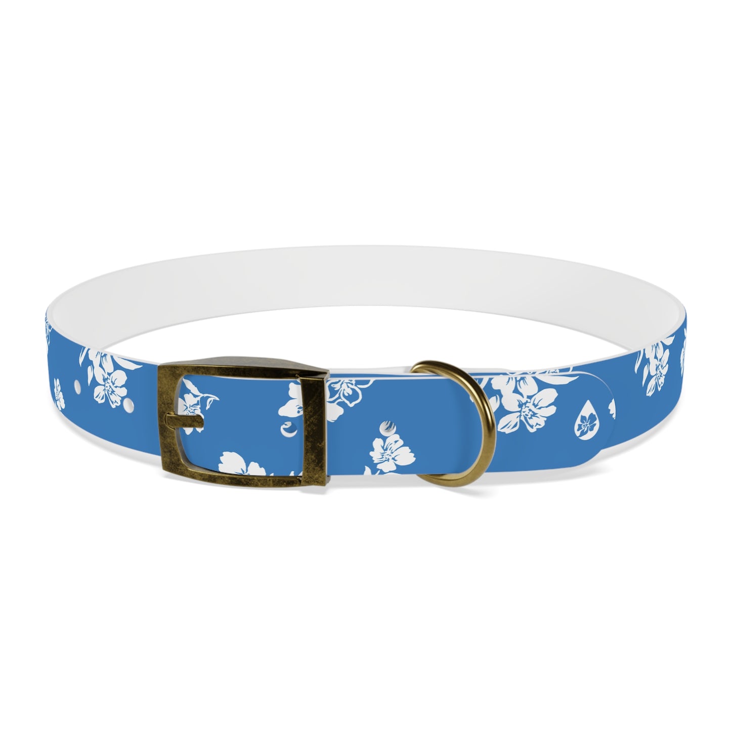 Inky Floral Dog Collar