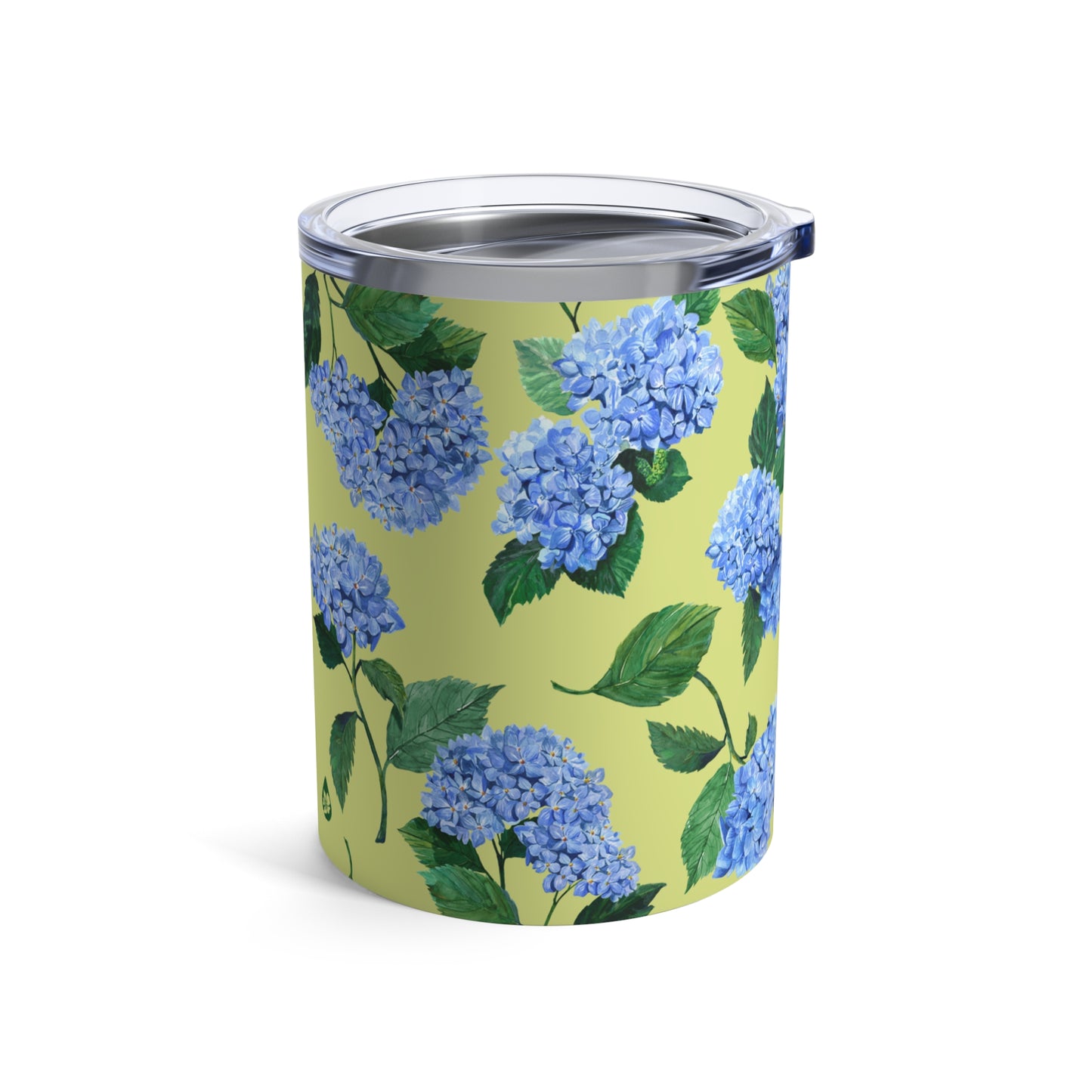 Hydrangea Tumbler in Honeydew Side View