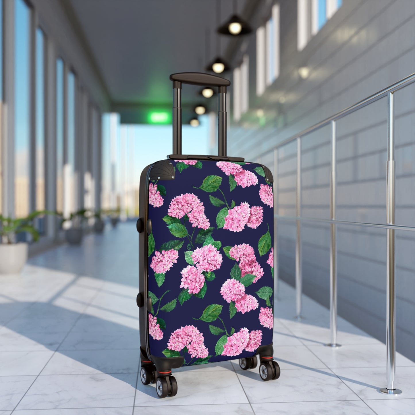 Something Blue Hydrangea Suitcase