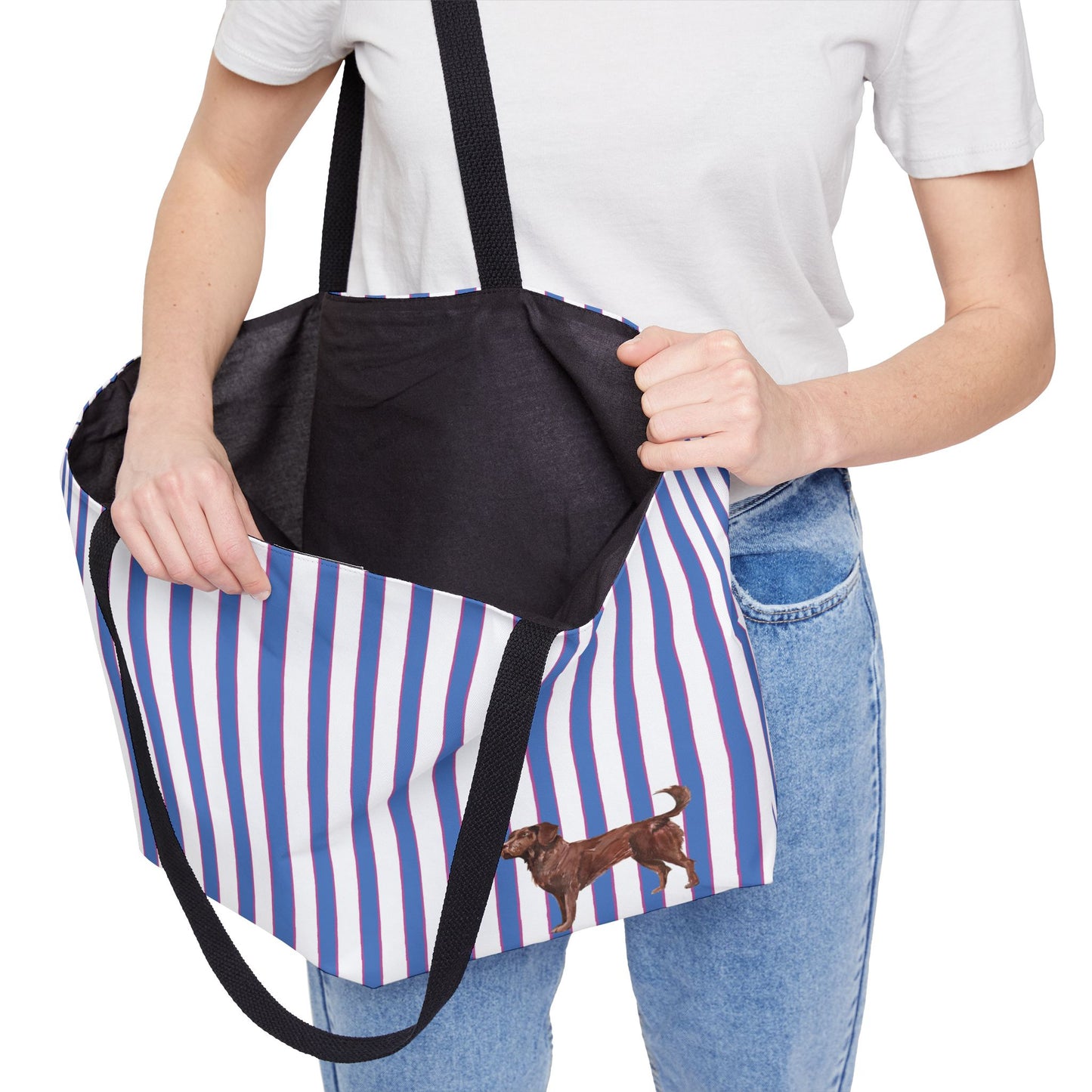GOOD DOG Prep Stripe Weekender Tote Bag