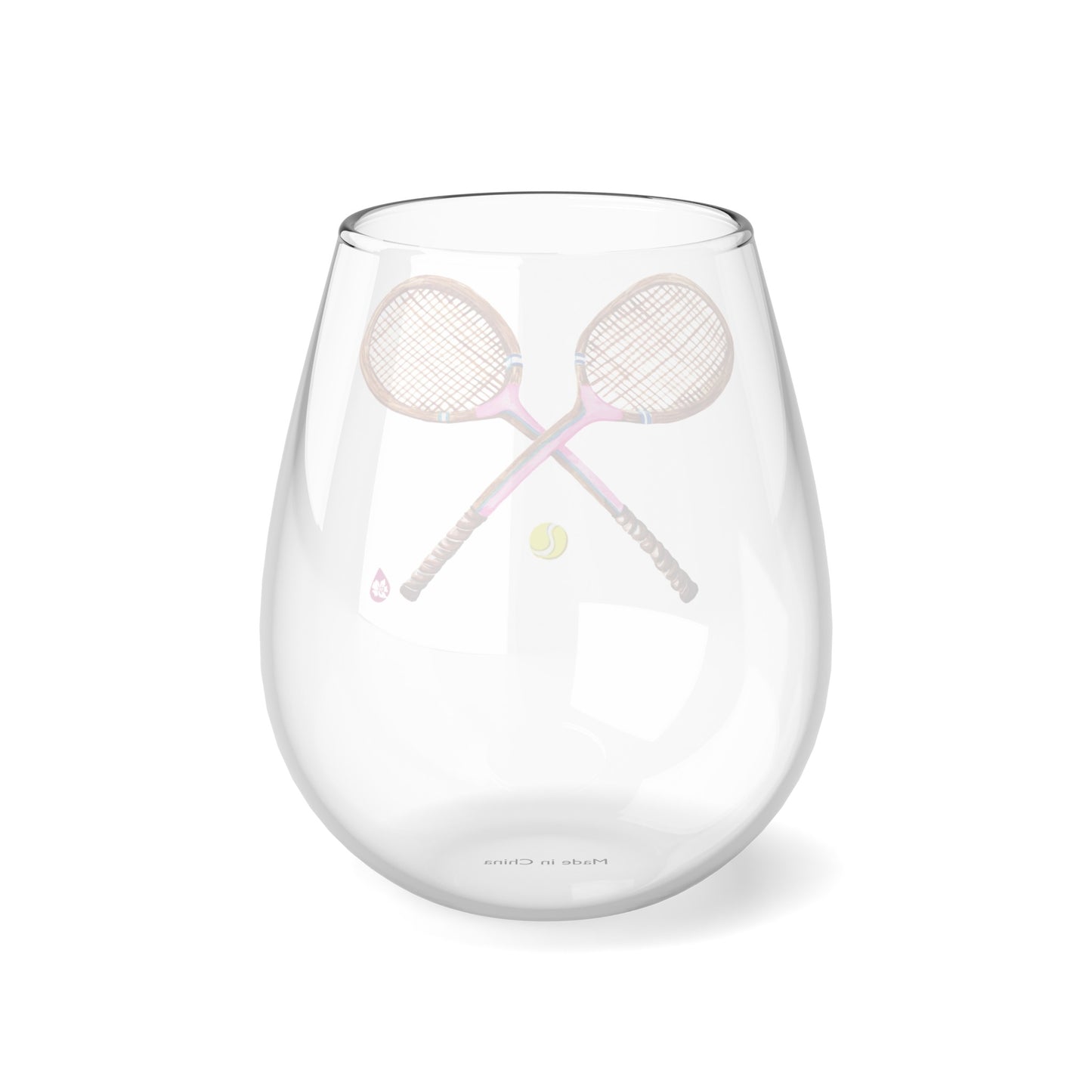 Grass Courts Stemless Wine Glass