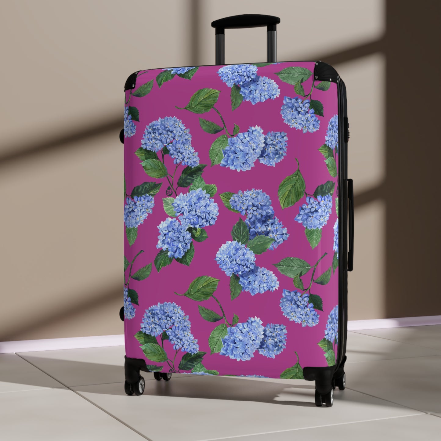 Something Blue Hydrangea Suitcase