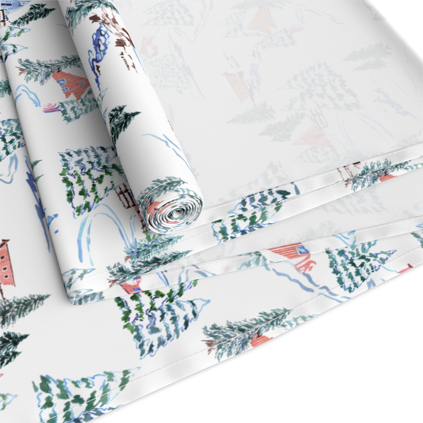 Ski Chalet Table Runner