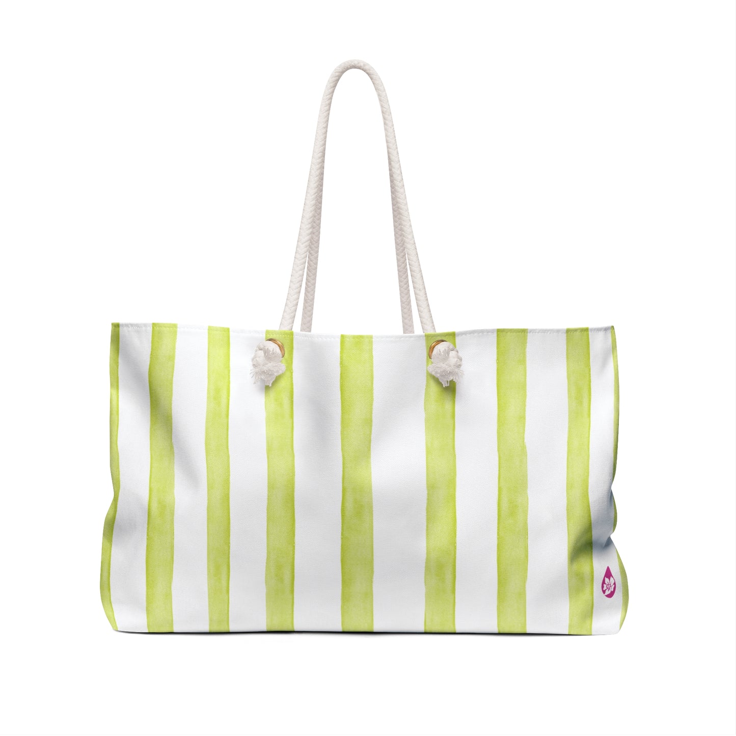 Bold Painted Stripe Beach Tote