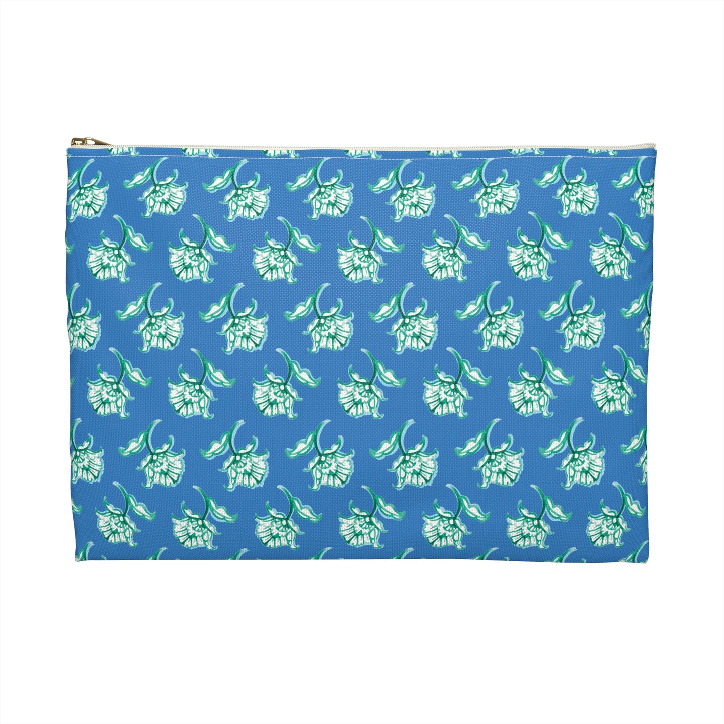 Watercolor Woodblock Zip Pouch