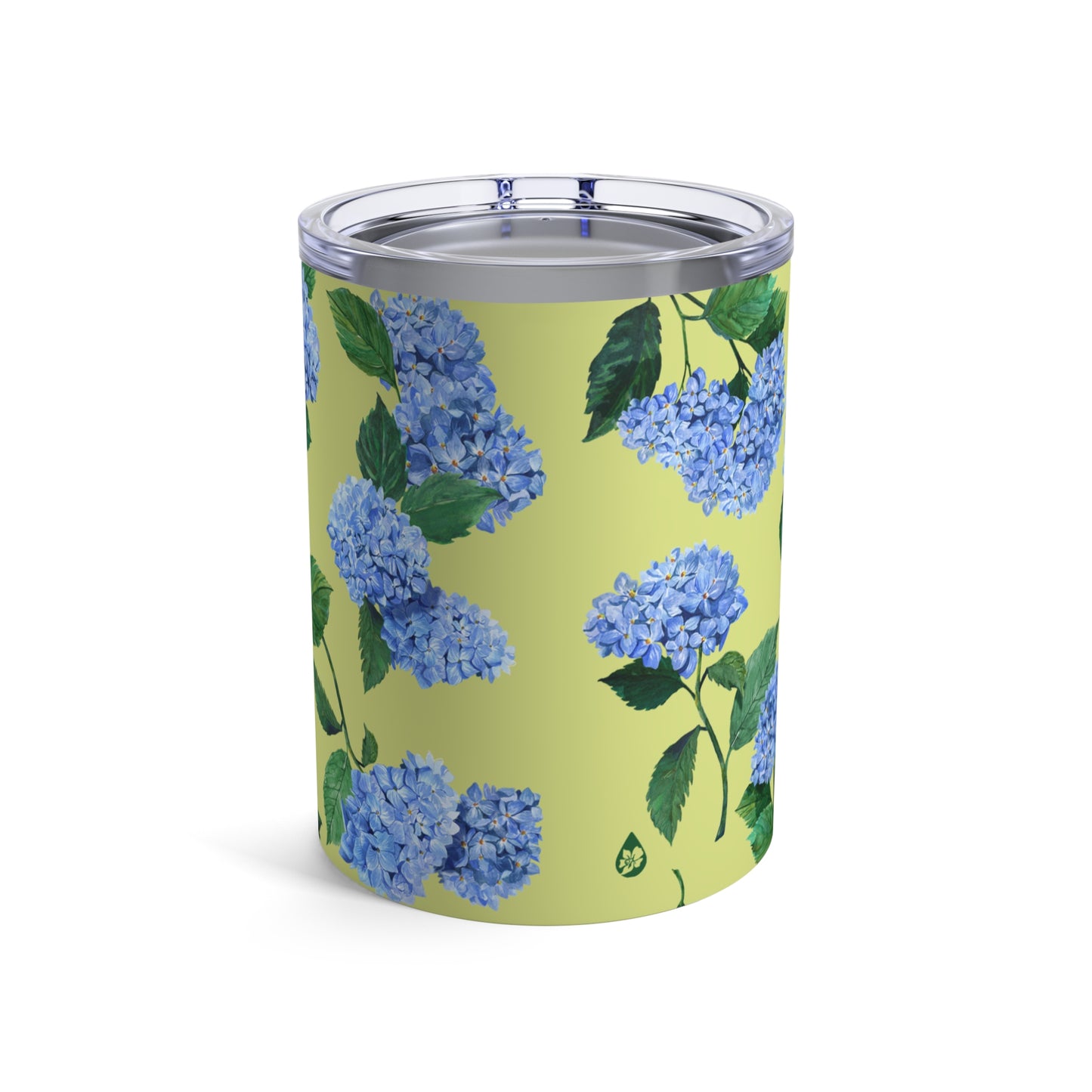 Hydrangea Tumbler in Honeydew Back View