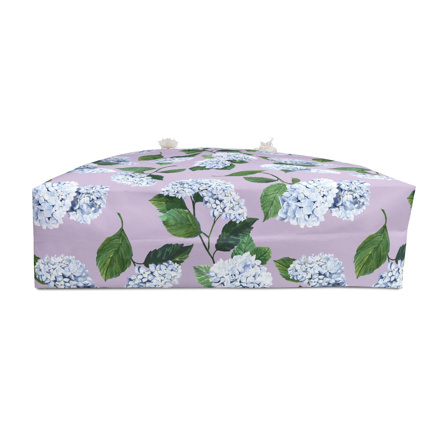 Hydrangea patterned Beach Weekender Bag Bottom View