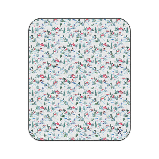 Ski Chalet Picnic Blanket