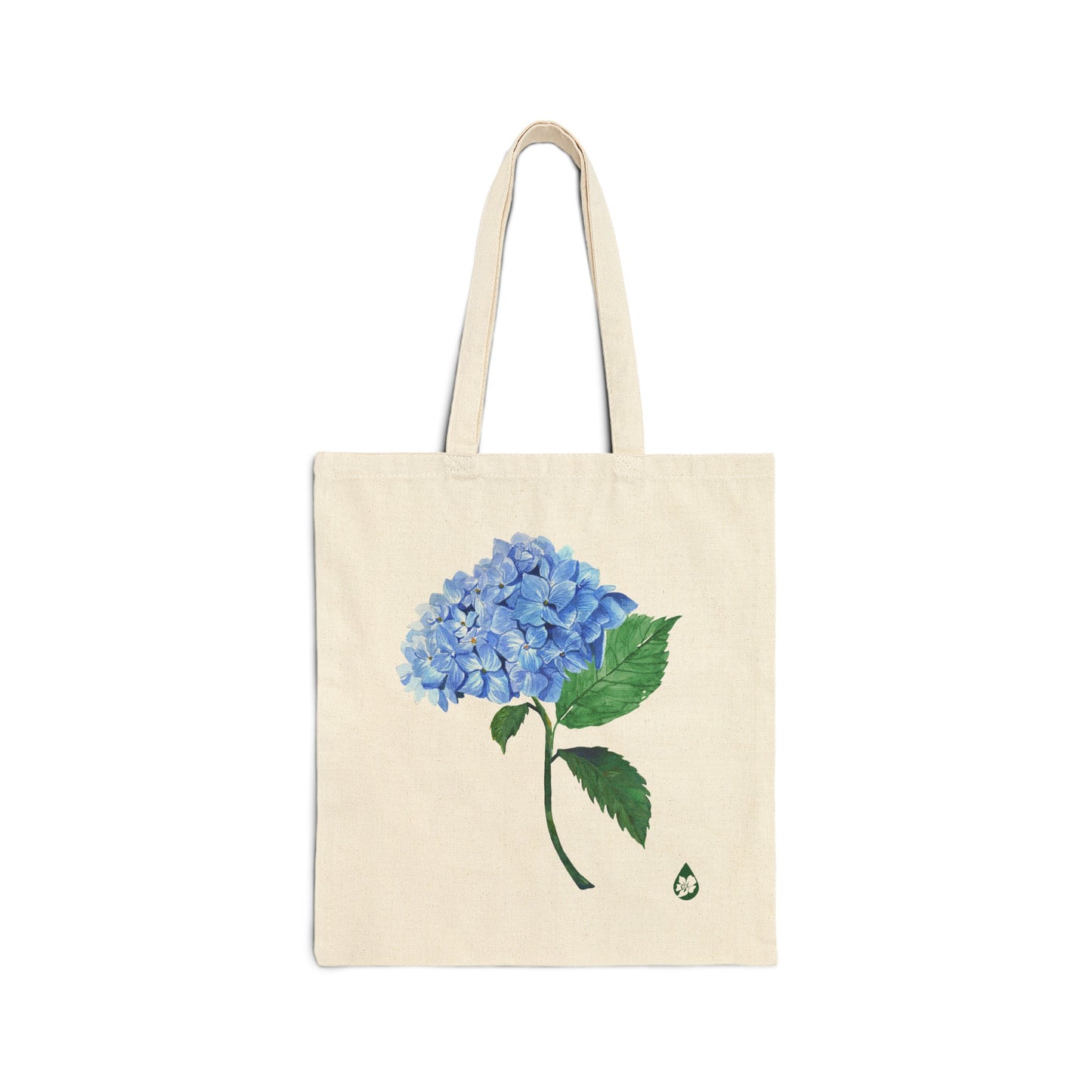 Botanical Hydrangea Canvas Tote Bag