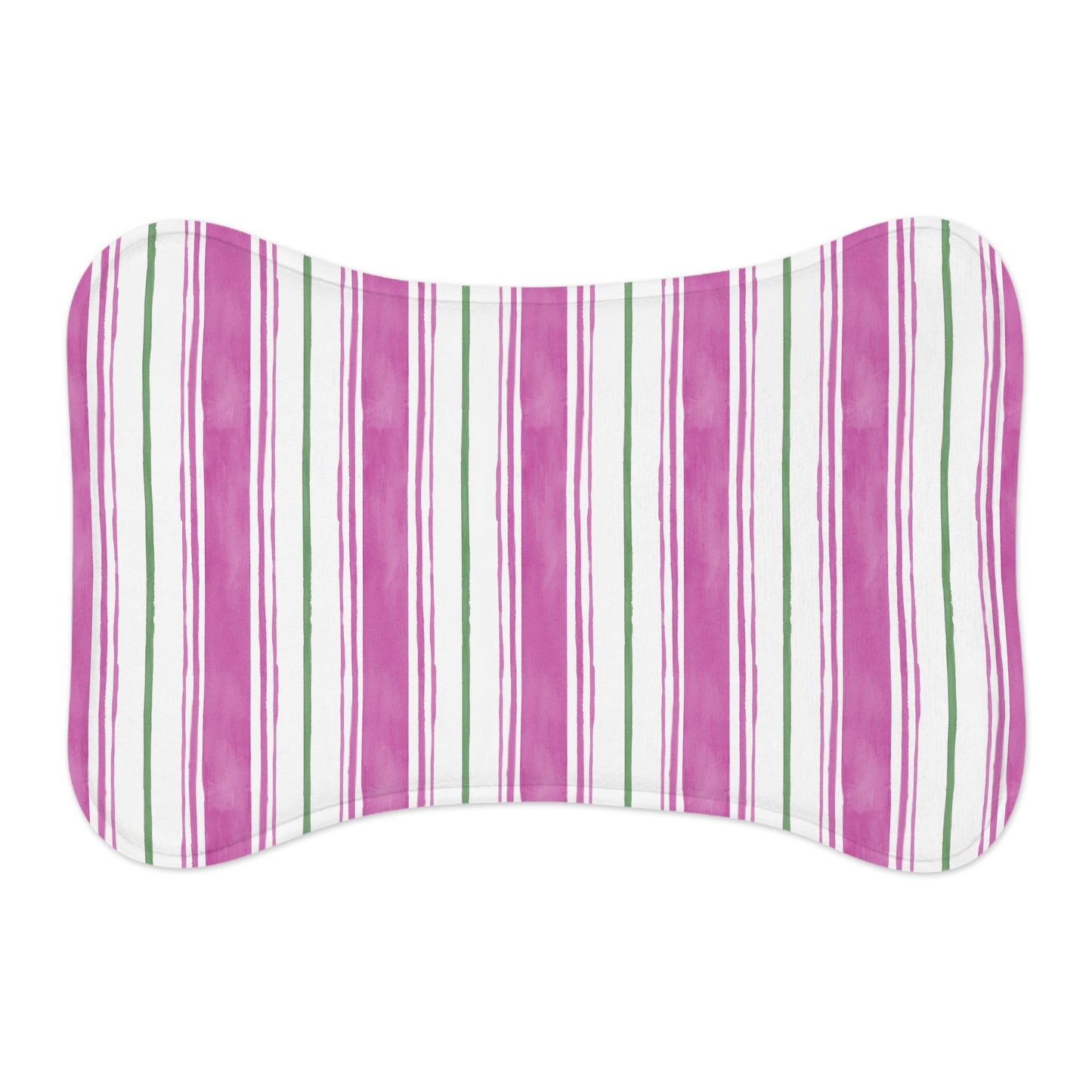 Painted Stripe Dog Bowl Mat