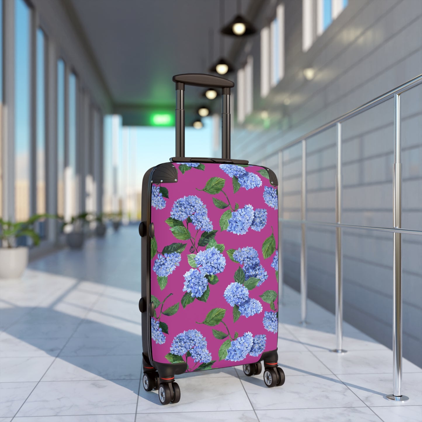 Something Blue Hydrangea Suitcase