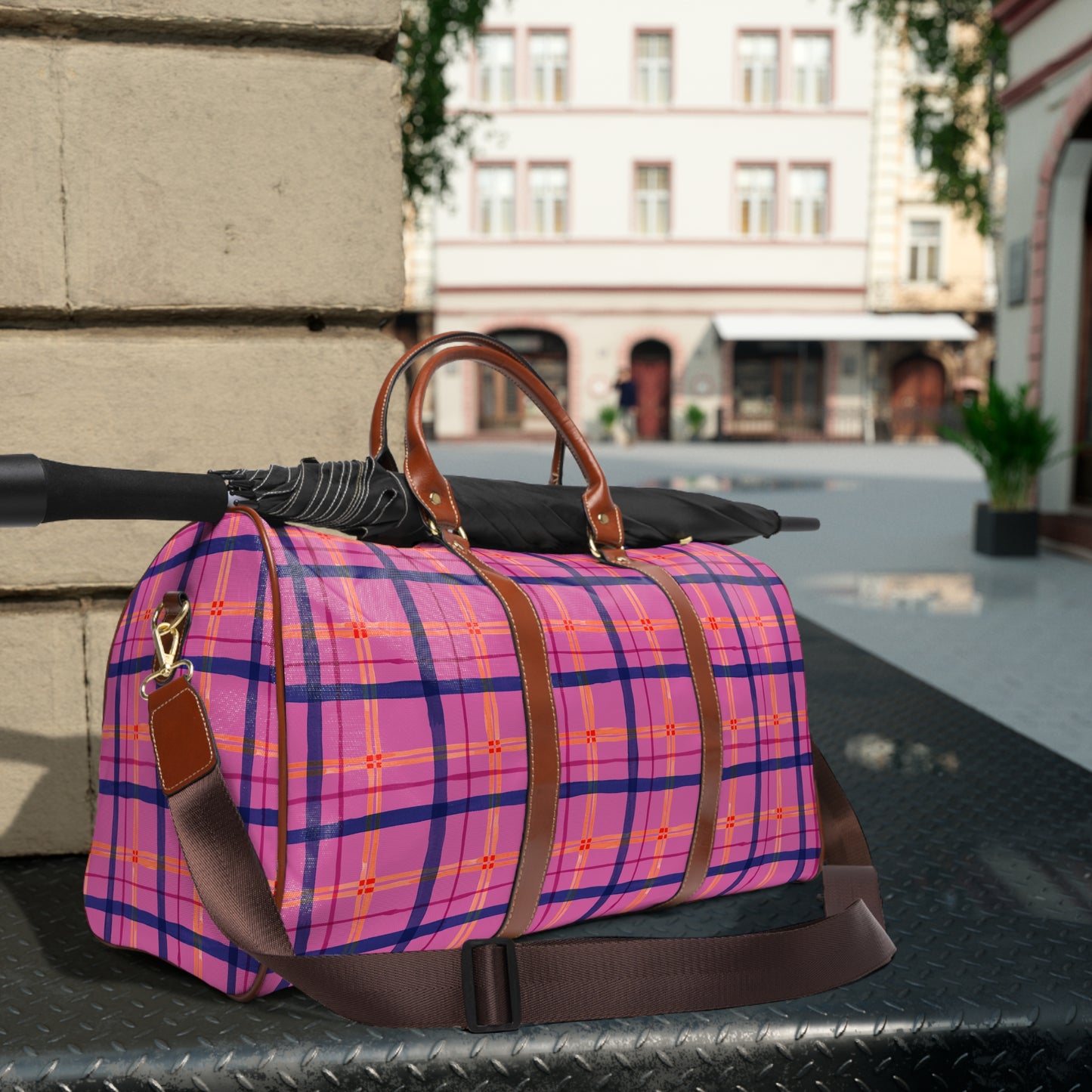 Alpine Plaid Waterproof Travel Bag
