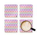 Painted Geo Coaster Set