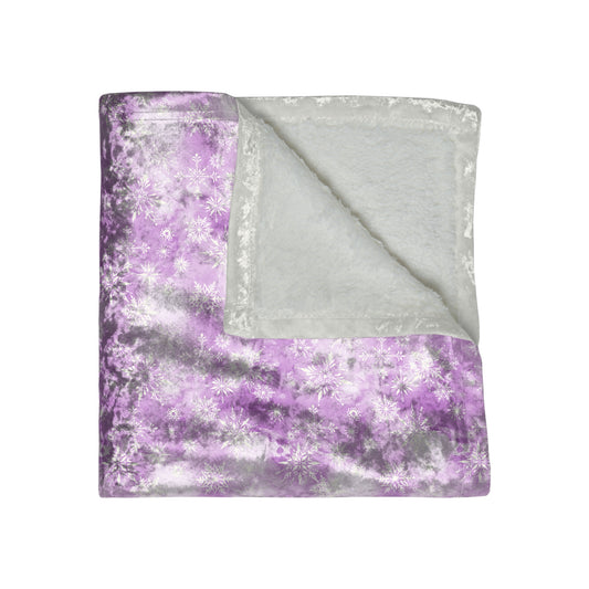 Freeze The Day!  Velvet Sherpa Blanket