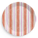 Painted Stripe Melamine Plate Set