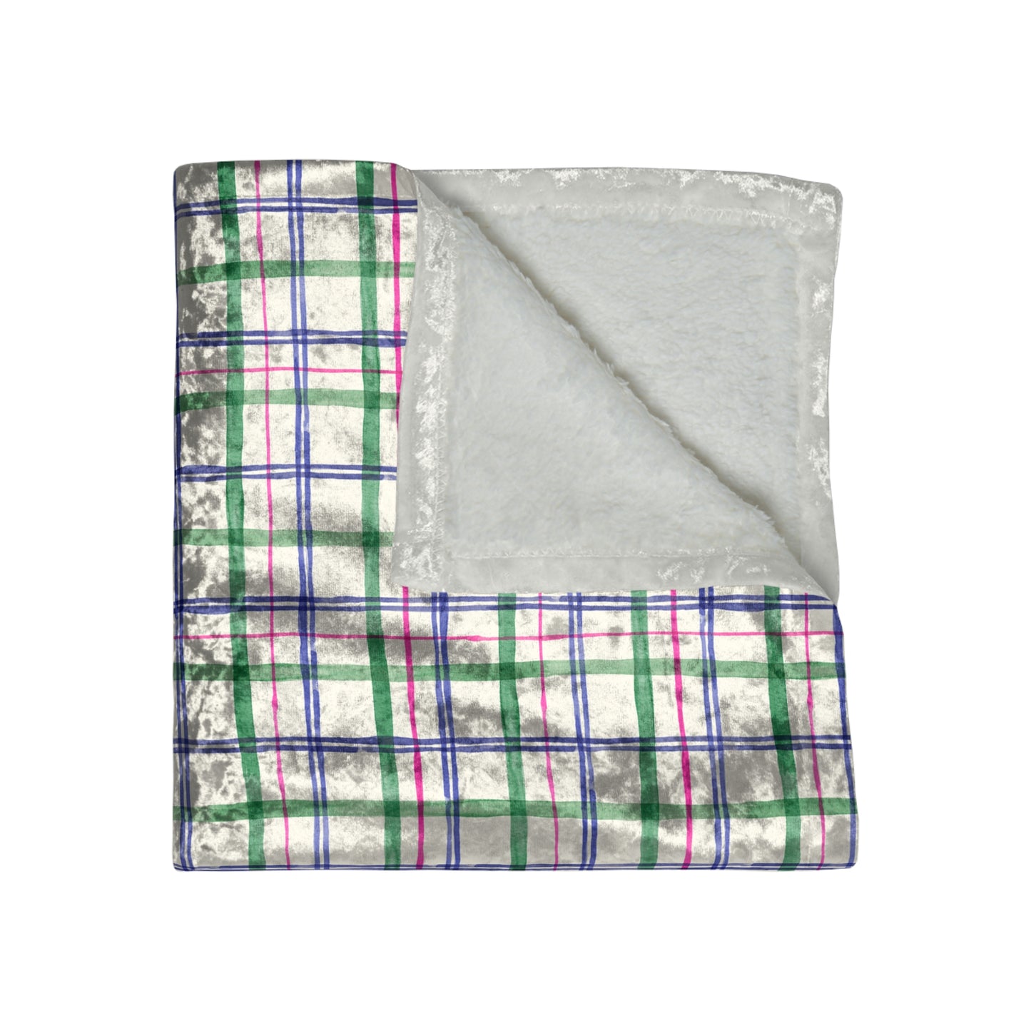 Alpine Plaid Velvet Blanket