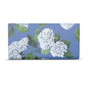 Bespoke Hydrangea Patterned Nappa Leather Travel Wallet In Cloudless Sky Blue