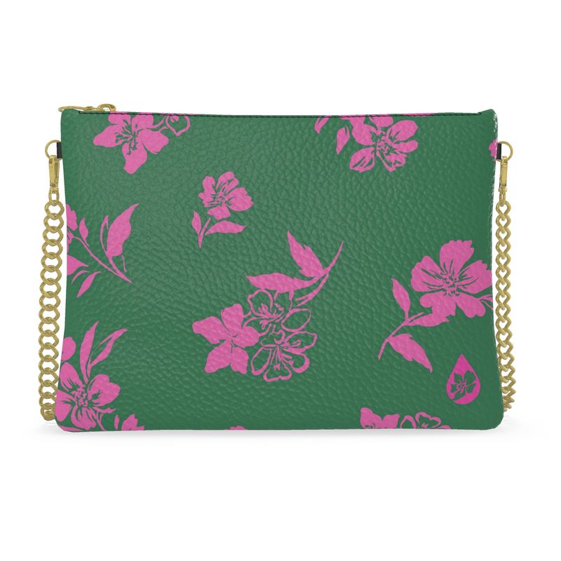 Inky Floral Crossbody Purse