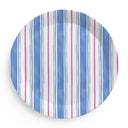 Painted Stripe Melamine Plate Set