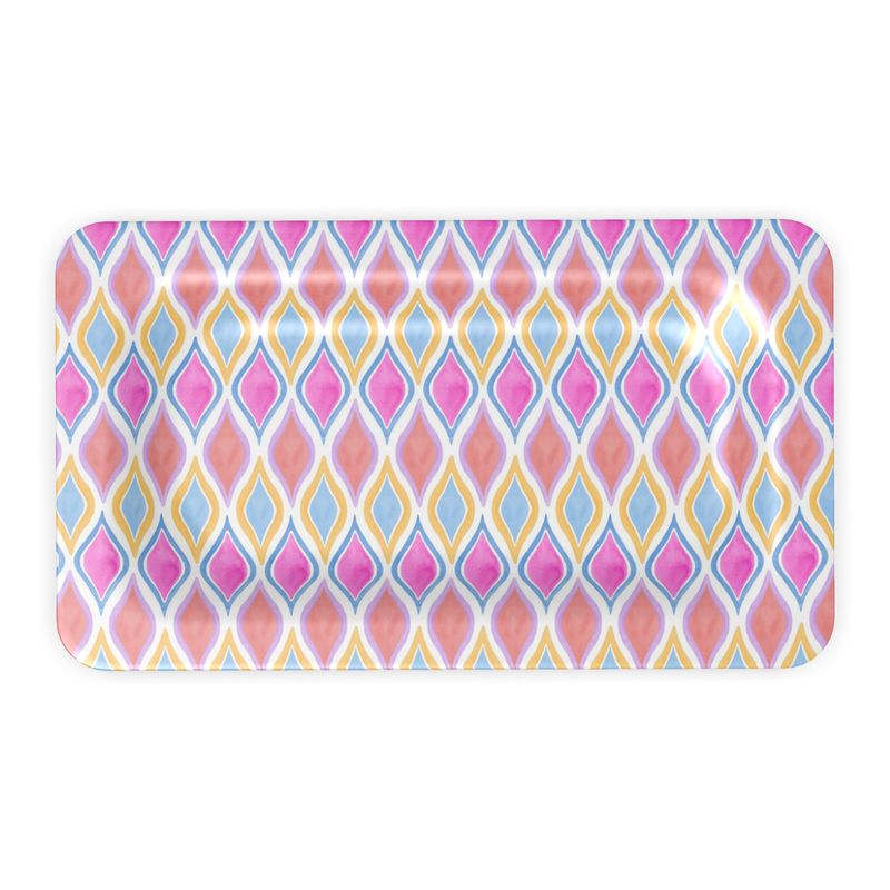 Painted Geo Accent Dish
