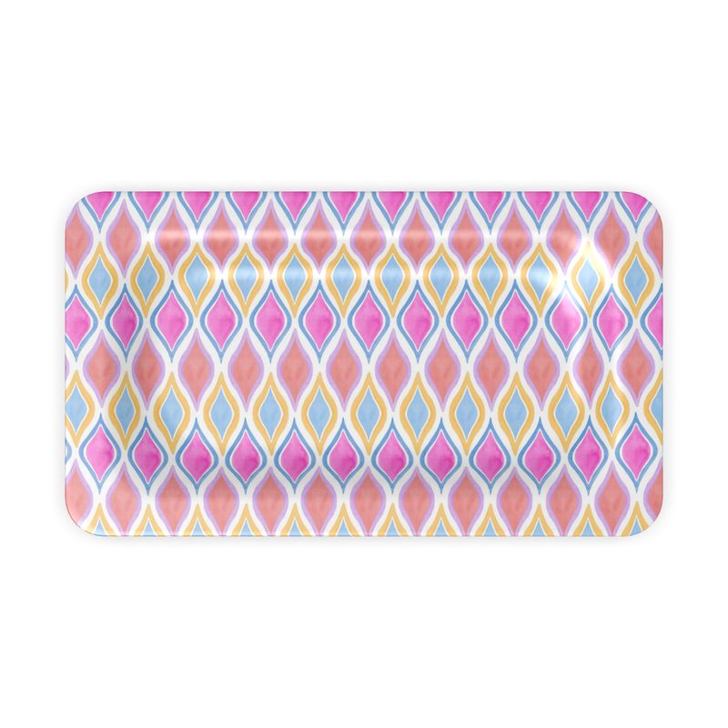 Painted Geo Accent Dish