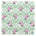 Cloth Napkin with Hydrangea and watercolor trellis artwork