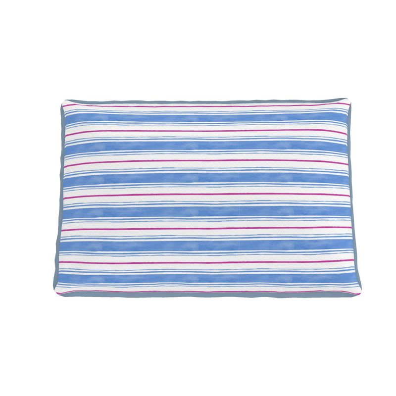 Painted Stripe Dog Bed