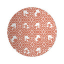 Shadow Garden Trellis Decorative Bowl in Sherbert Orange Top View