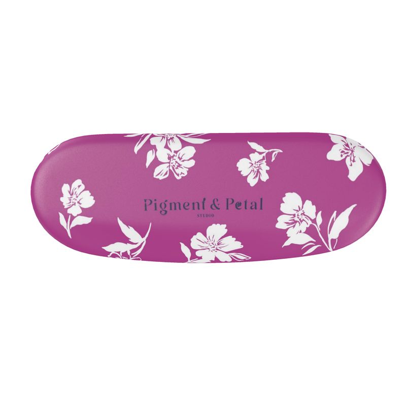 Inky Floral Glasses Case