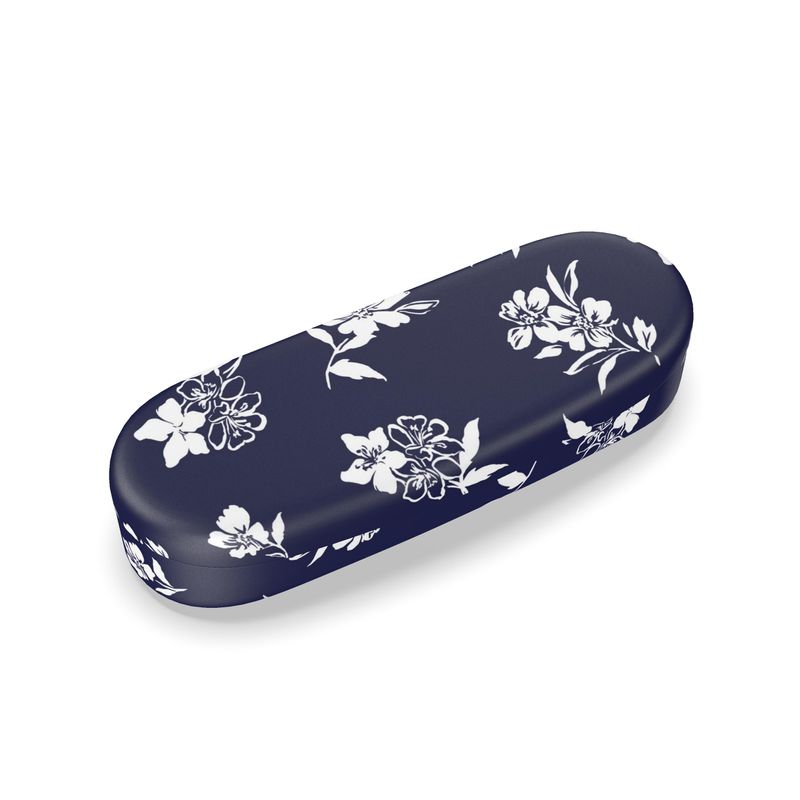 Inky Floral Glasses Case