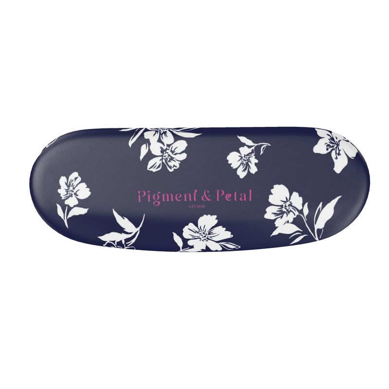 Inky Floral Glasses Case