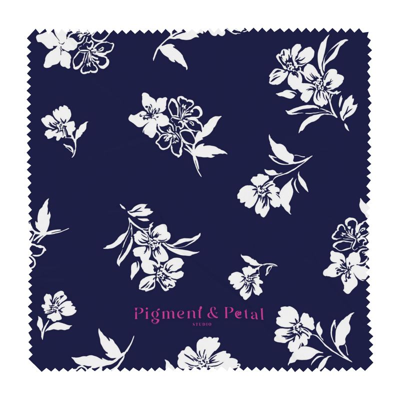 Inky Floral Glasses Case