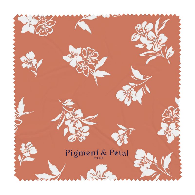 Inky Floral Glasses Case