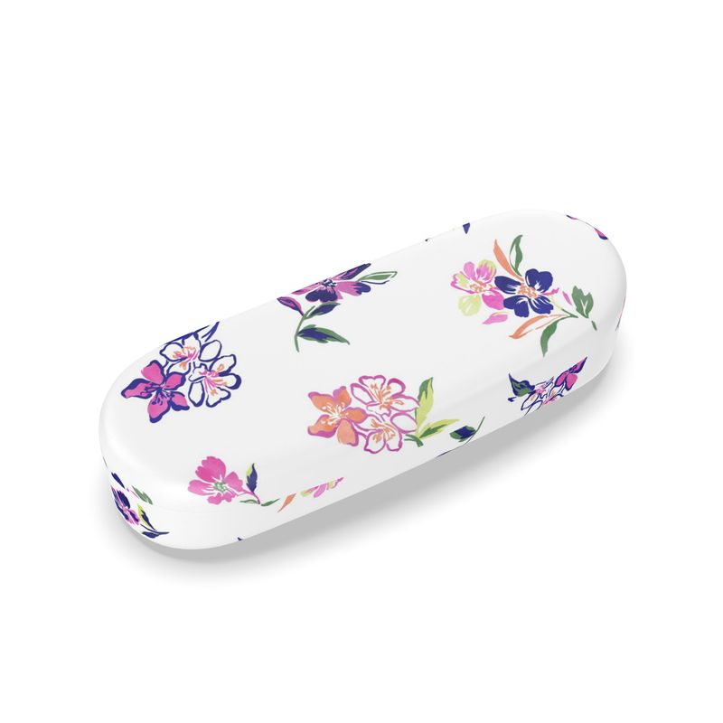 Inky Floral Glasses Case
