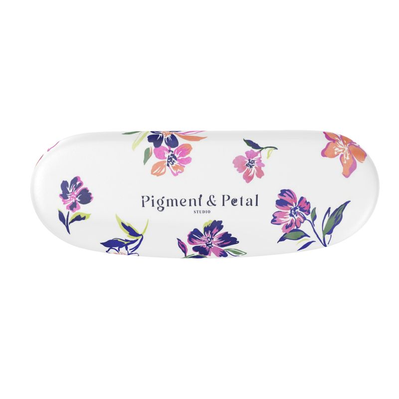 Inky Floral Glasses Case