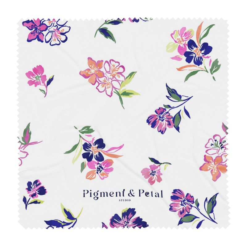 Inky Floral Glasses Case