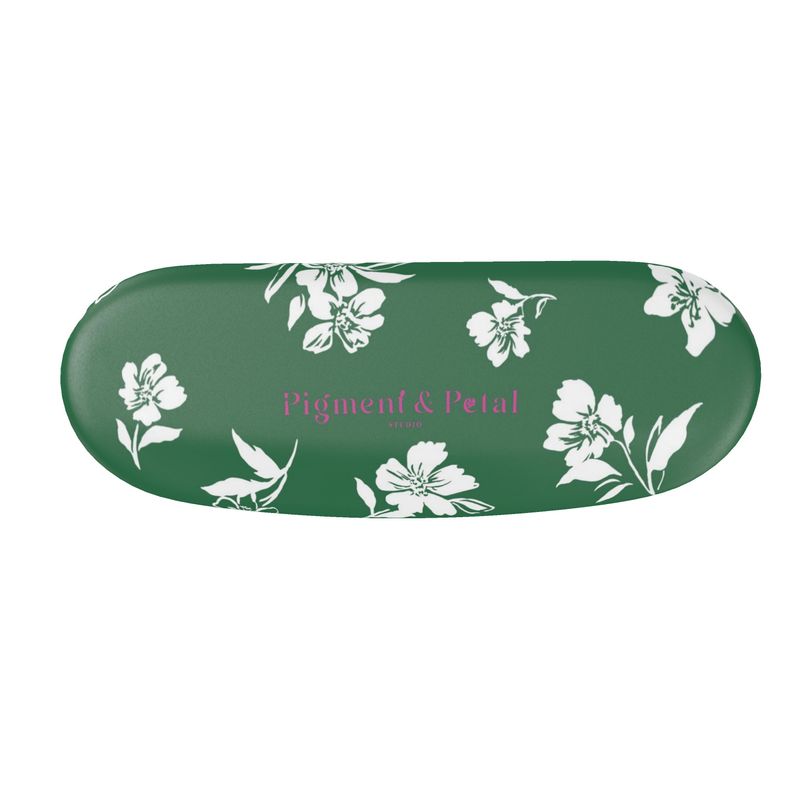 Inky Floral Glasses Case